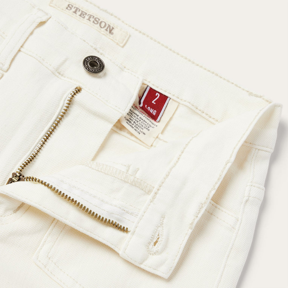 921 High Rise Flare Fit Jean White | Stetson