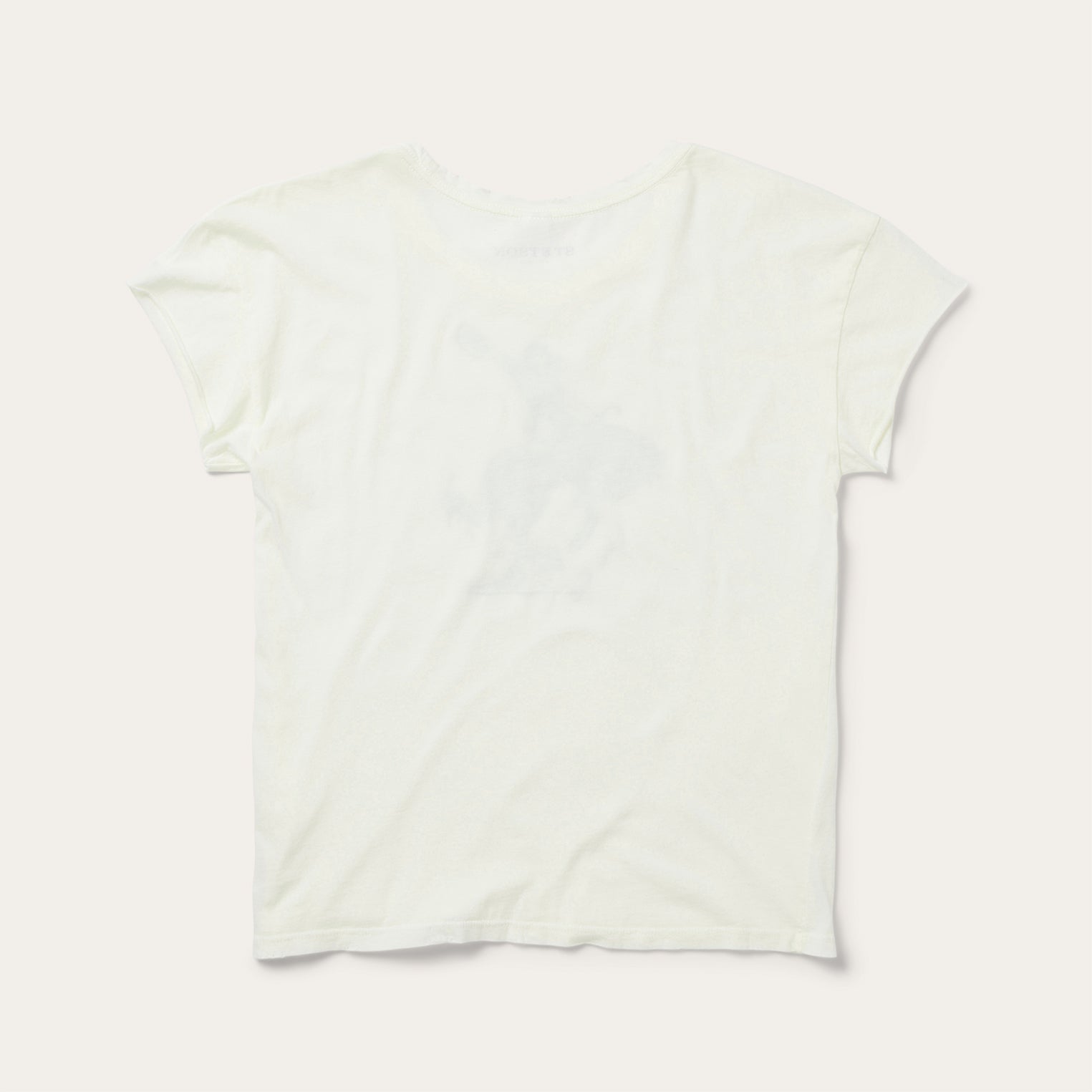 Bucking Cowgirl Graphic Tee White | Stetson