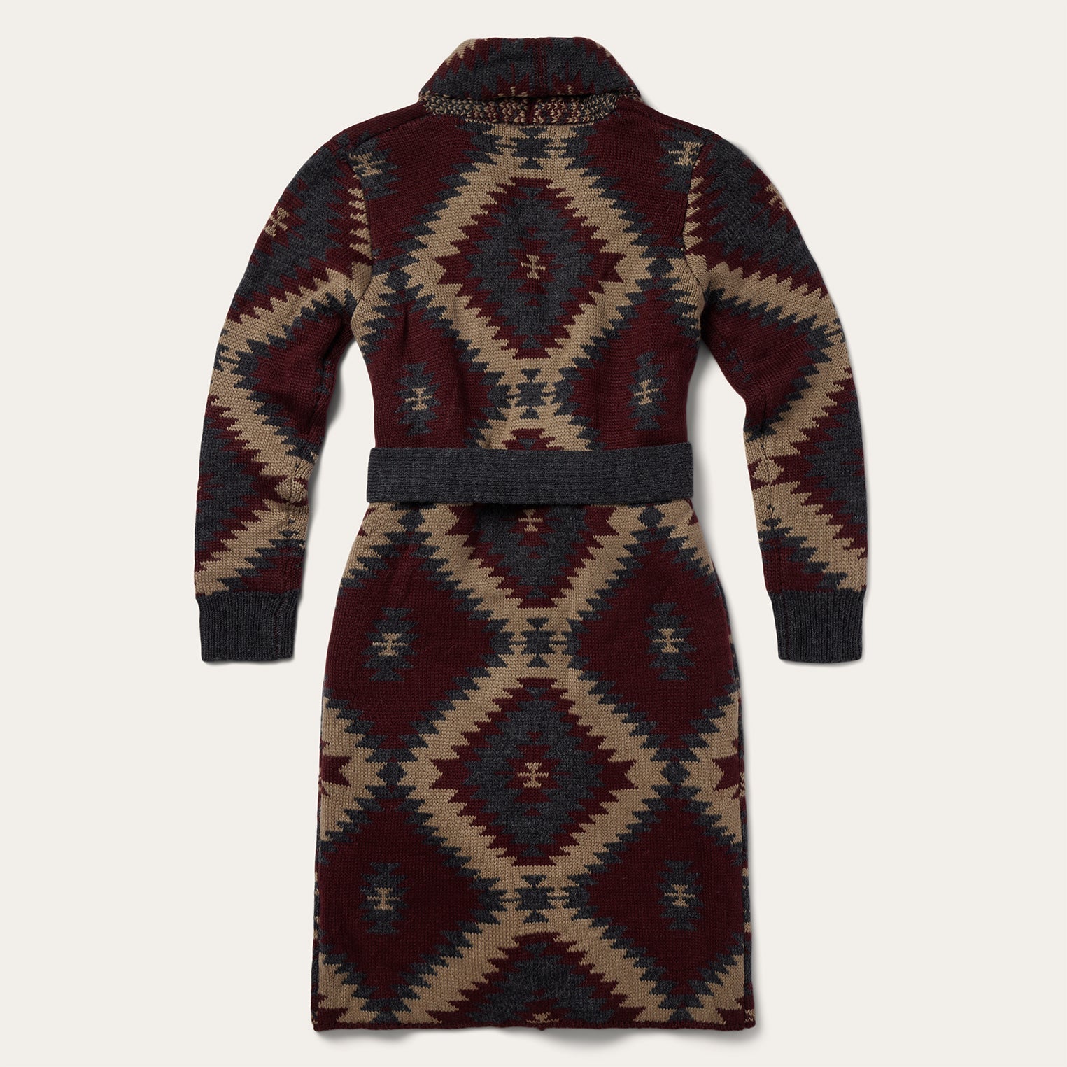 Aztec Duster Sweater Wine | Stetson