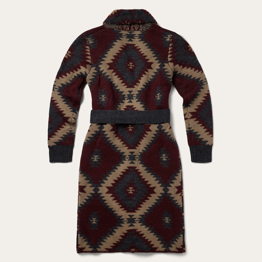 Aztec Duster Sweater Wine | Stetson
