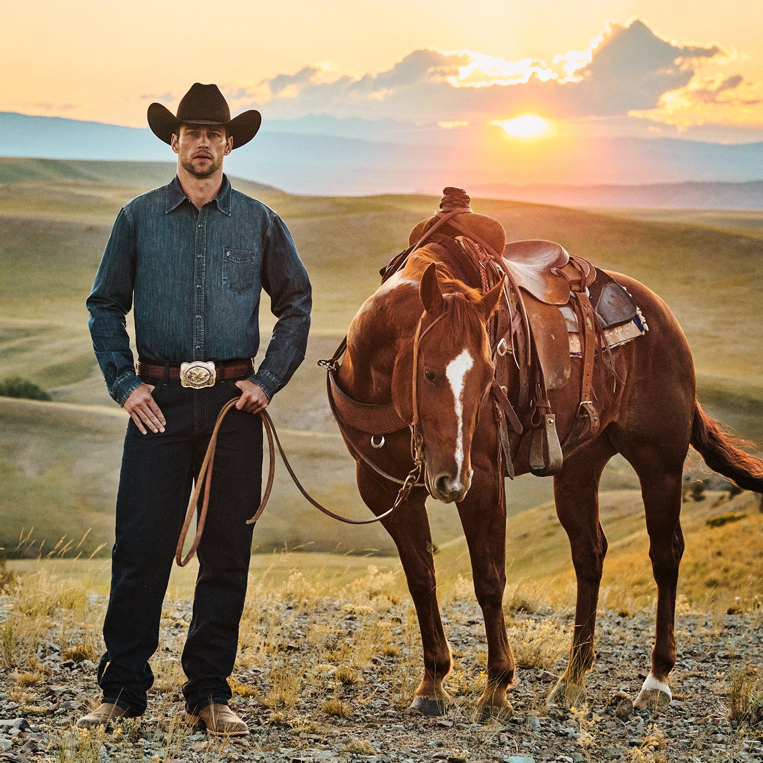 1520 Fit Standard Straight Leg Jean Blue | Stetson