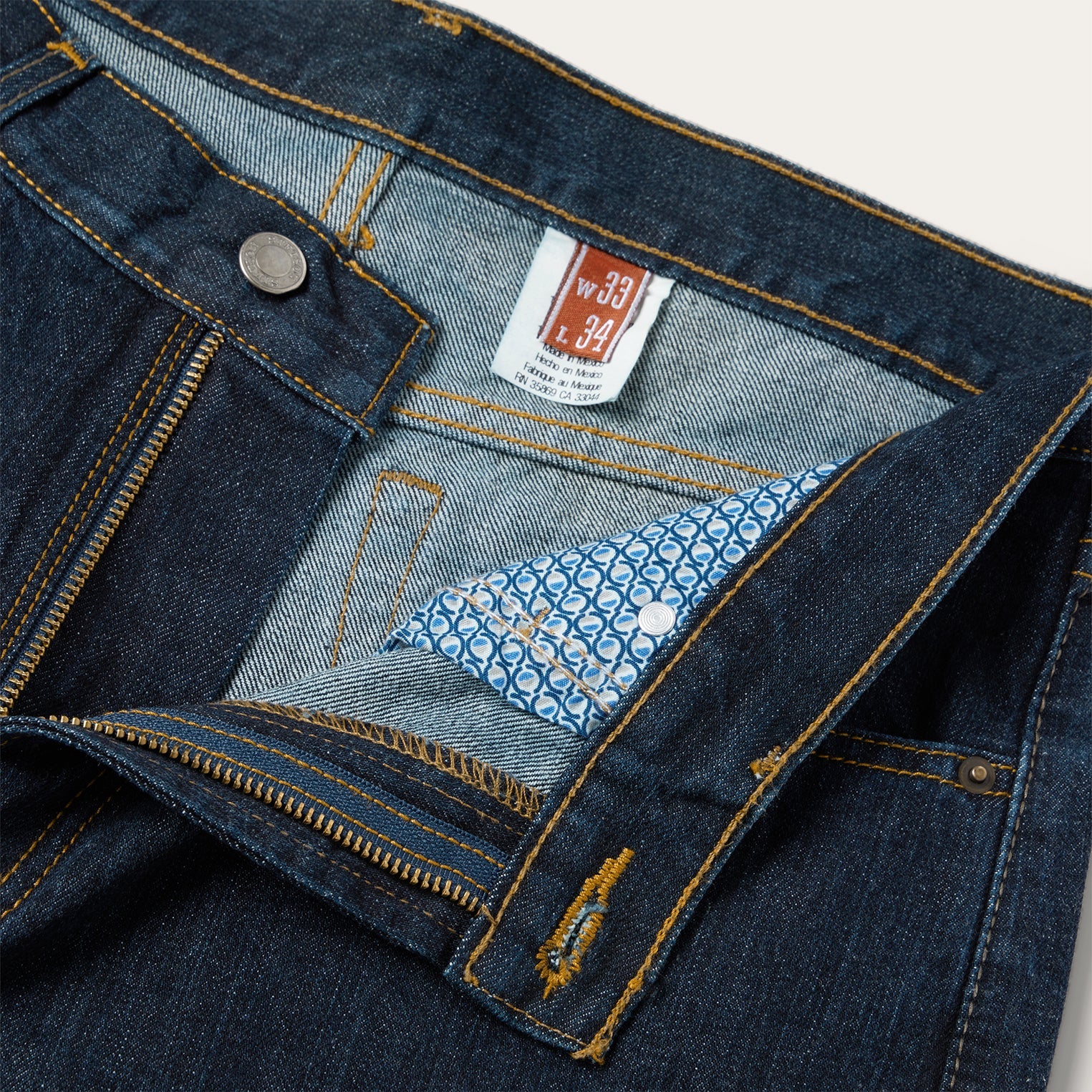 1520 Fit Standard Straight Leg Jean Blue | Stetson