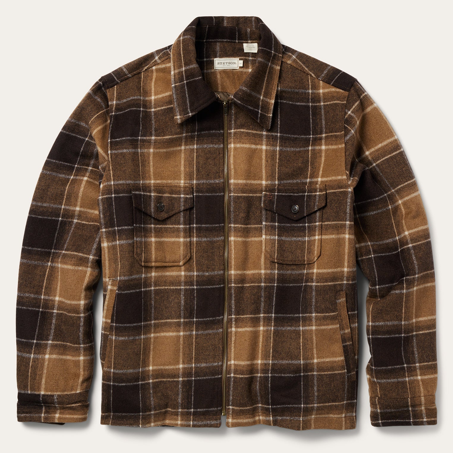 Brown Plaid Western Coat Brown | Stetson
