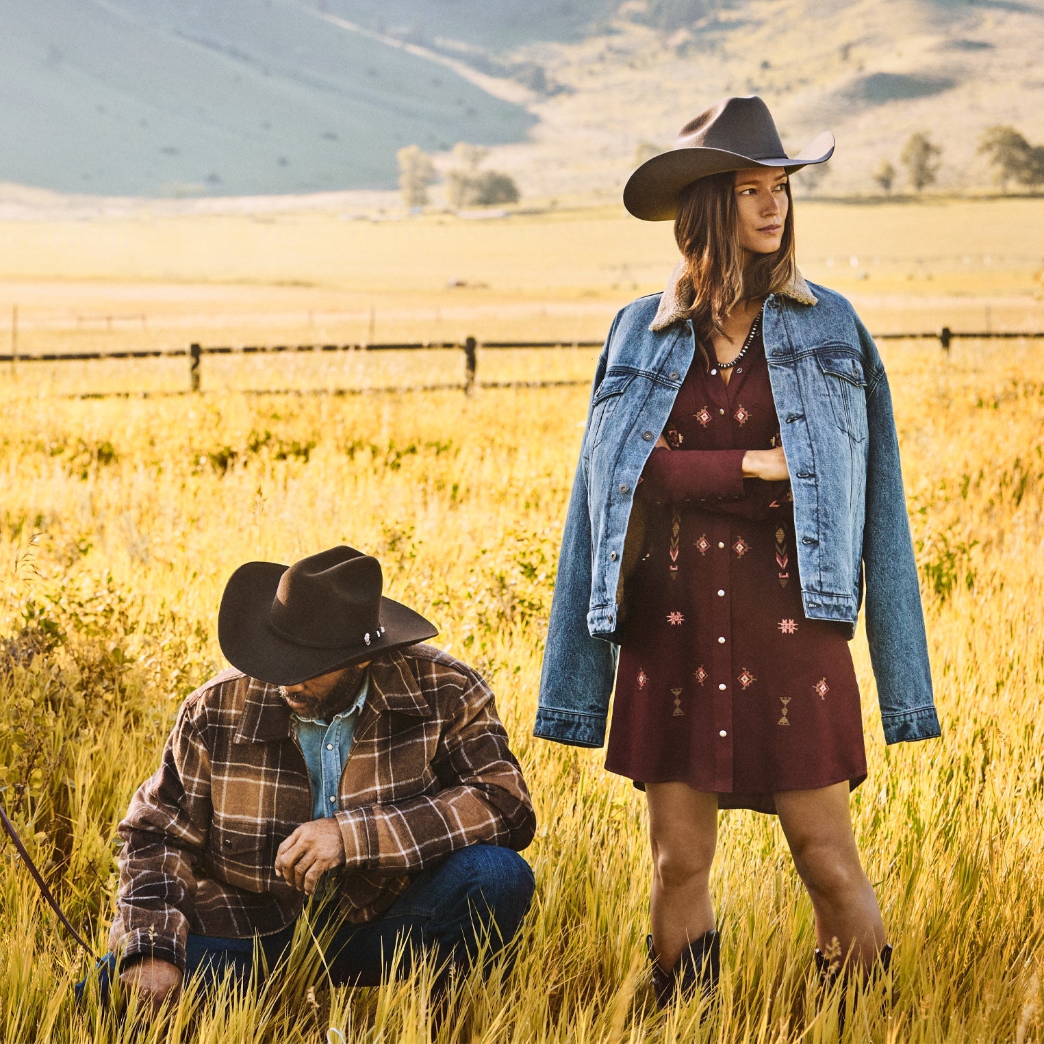 Brown Plaid Western Coat Brown | Stetson