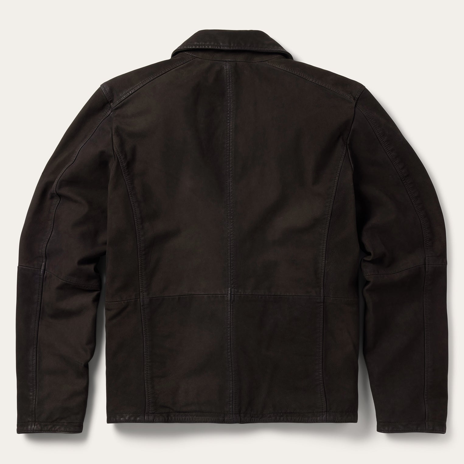 Zip Front Suede Leather Jacket Brown | Stetson