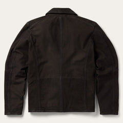 Zip Front Suede Leather Jacket Brown | Stetson