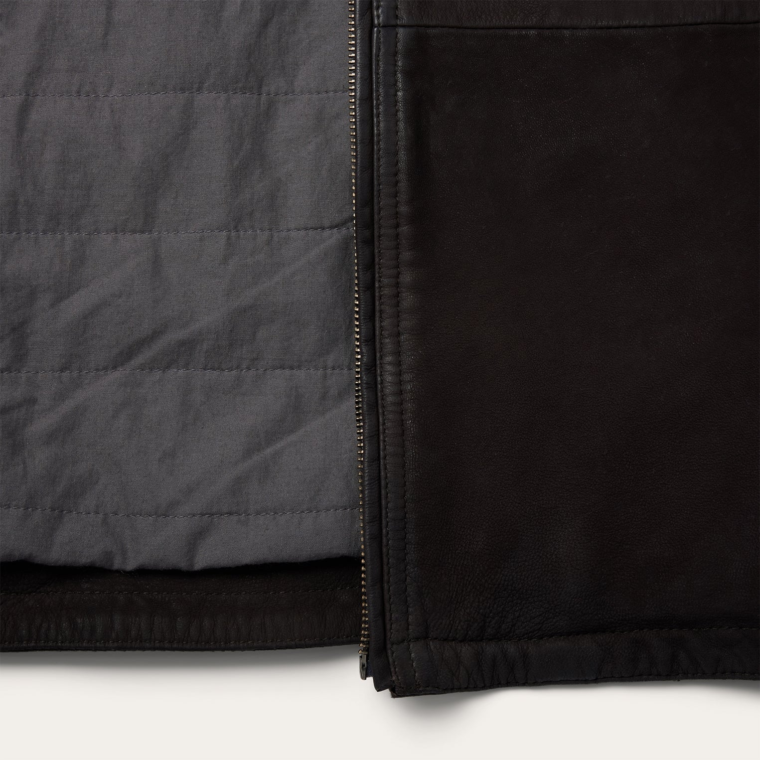 Zip Front Suede Leather Jacket Brown | Stetson