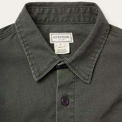 Stretch Canvas Jac-Shirt Green | Stetson