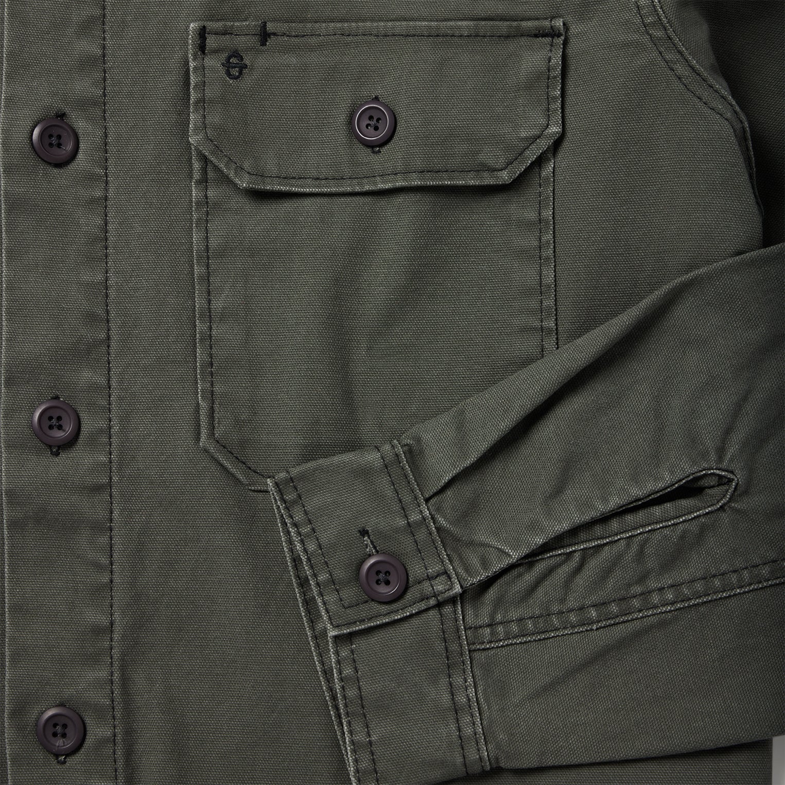 Stretch Canvas Jac-Shirt Green | Stetson