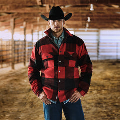 Buffalo Plaid Western Coat Red | Stetson