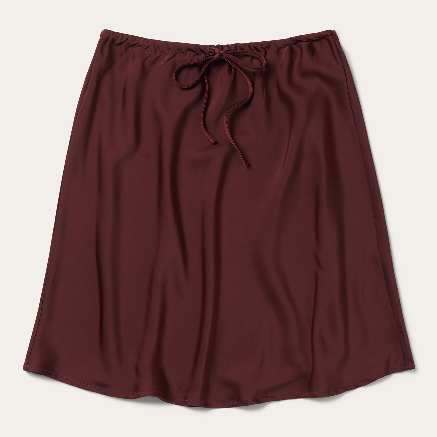 Wine Satin Skirt Red | Stetson