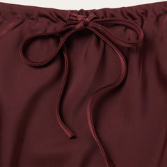 Wine Satin Skirt Red | Stetson
