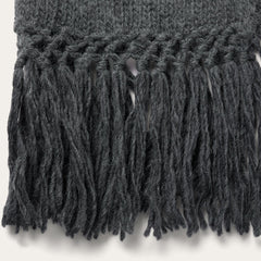 Charcoal Fringed Cardigan Grey | Stetson