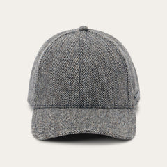 Wool Herringbone Baseball Cap Anthra Melange Herringbone | Stetson