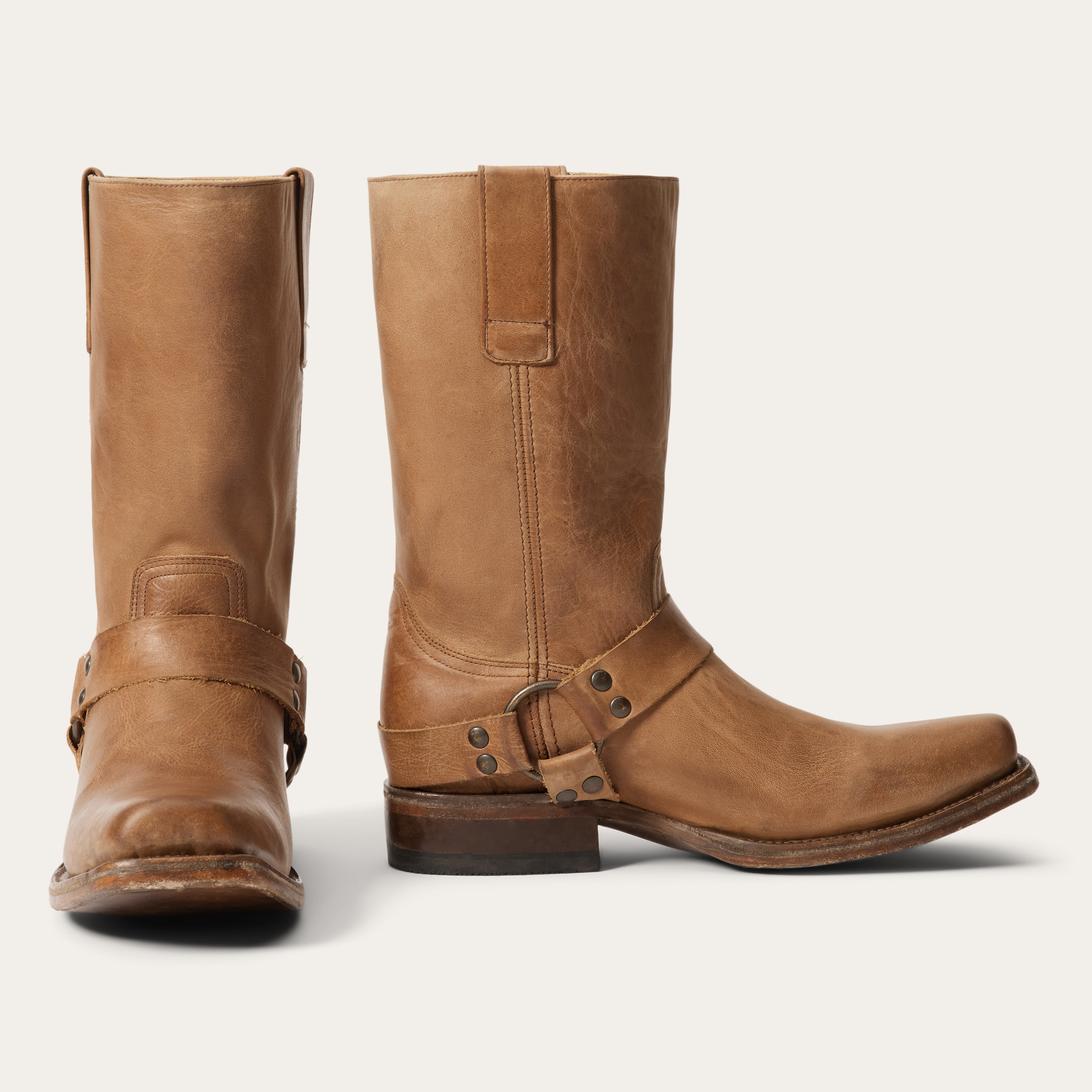 Heritage Harness Boots Burnished Vintage Tan | Stetson