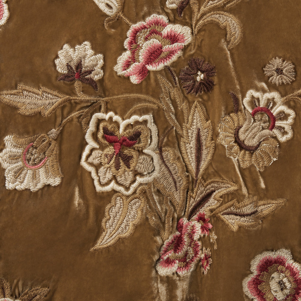 Embroidered Velvet Bomber Jacket Copper | Stetson