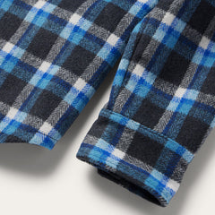 Blue Plaid Quilted Shirt Jacket Blue | Stetson