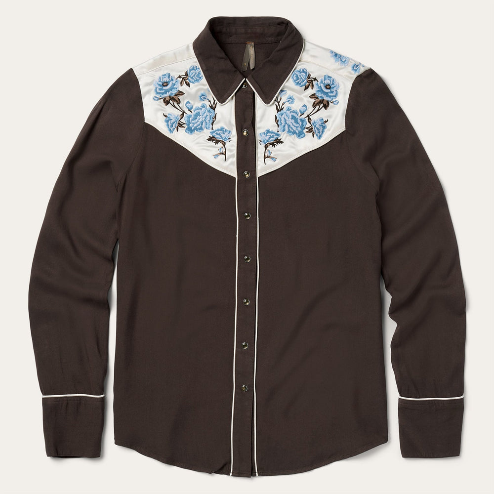Embroidered Western Shirt Brown | Stetson
