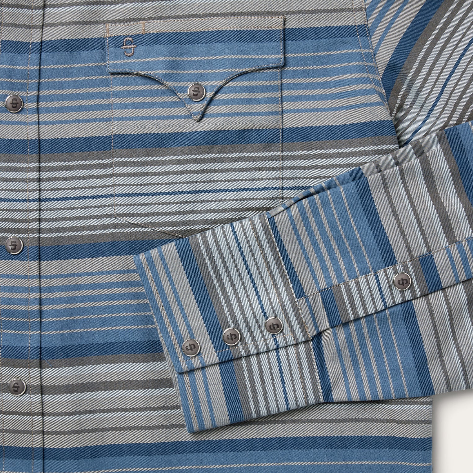 Serape Stripe Western Shirt Blue | Stetson