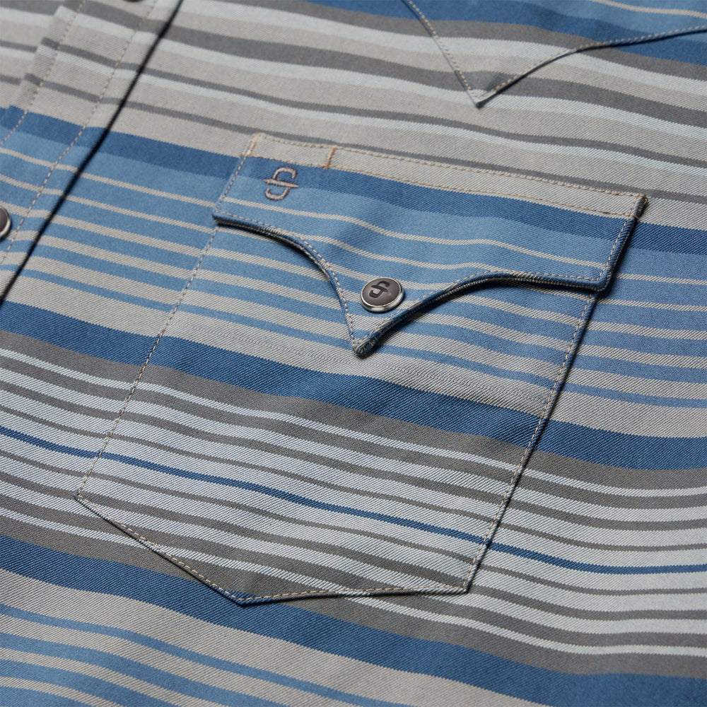 Serape Stripe Western Shirt Blue | Stetson