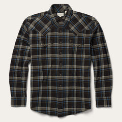 Brown Plaid Flannel Western Shirt Brown | Stetson