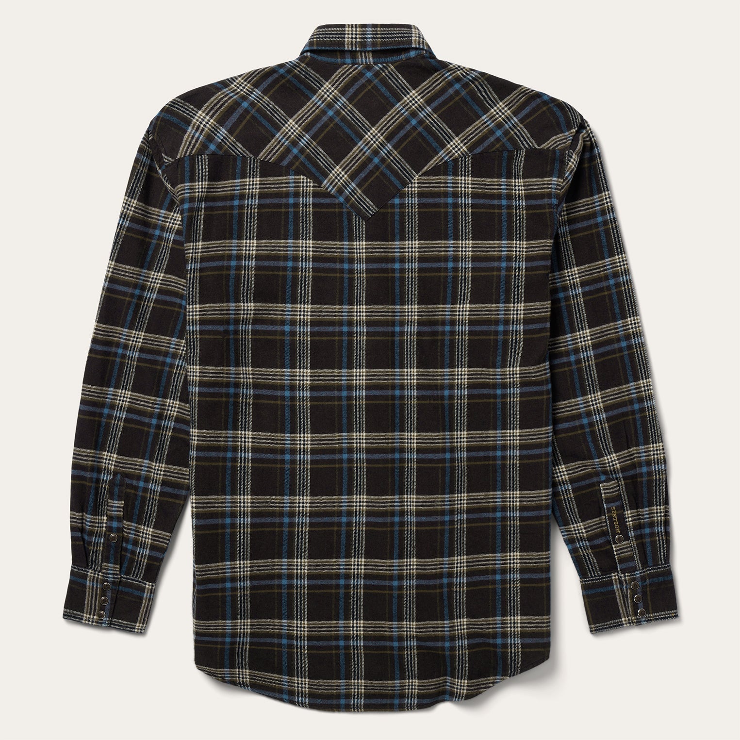 Brown Plaid Flannel Western Shirt Brown | Stetson