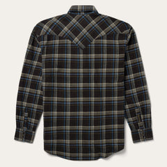 Brown Plaid Flannel Western Shirt Brown | Stetson