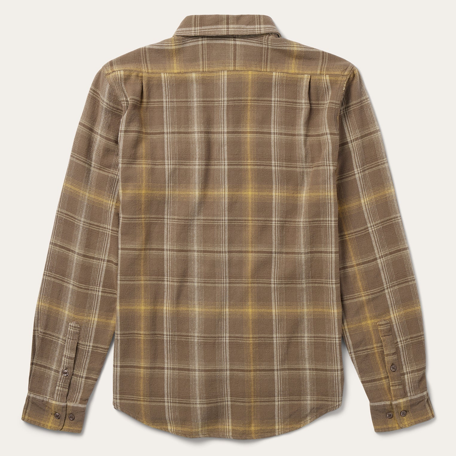 Brown Flannel Button-Front Shirt Brown | Stetson