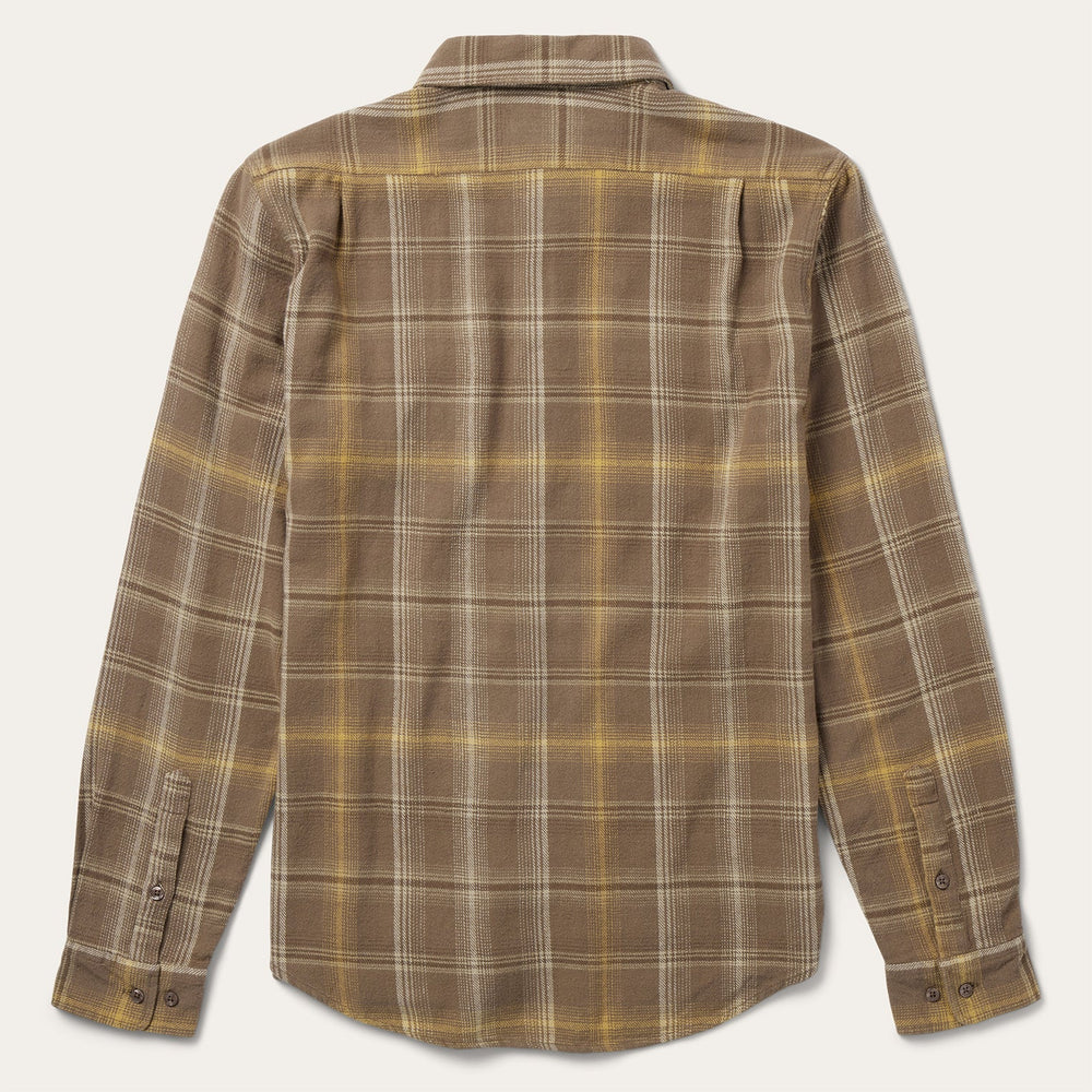 Brown Flannel Button-Front Shirt Brown | Stetson