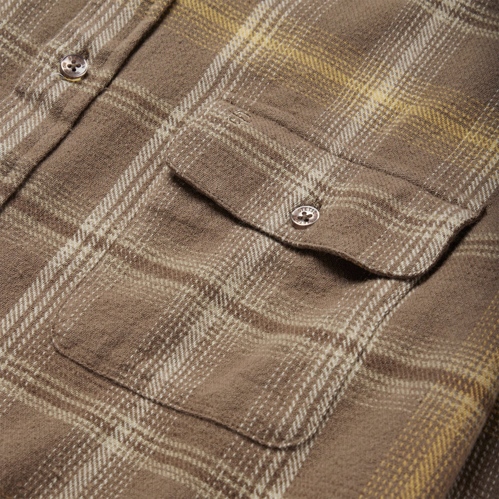 Brown Flannel Button-Front Shirt Brown | Stetson