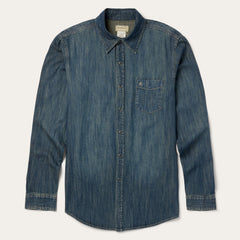 Dark Denim Western Shirt Blue | Stetson