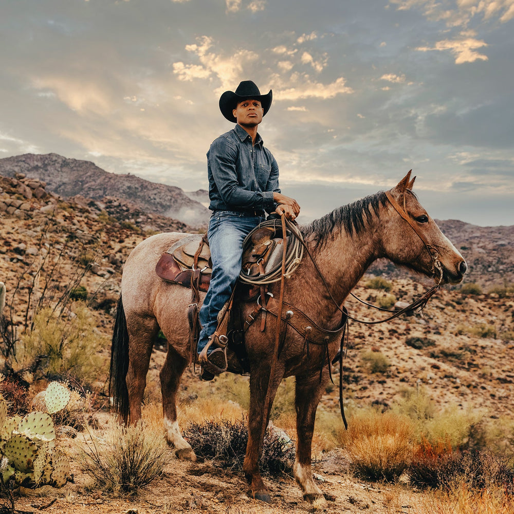 Dark Denim Western Shirt Blue | Stetson