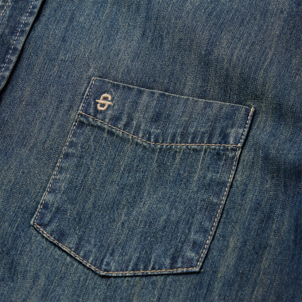 Dark Denim Western Shirt Blue | Stetson