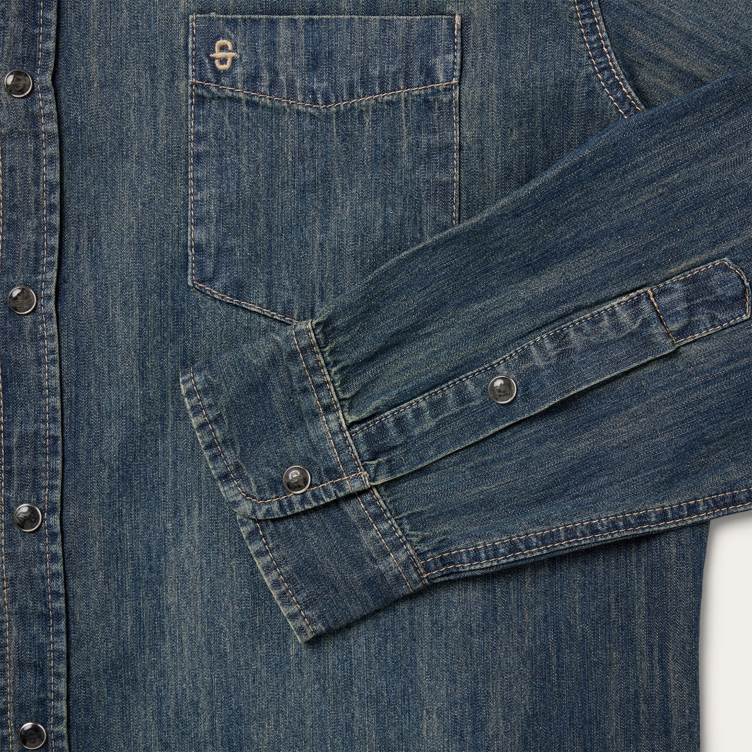 Dark Denim Western Shirt Blue | Stetson