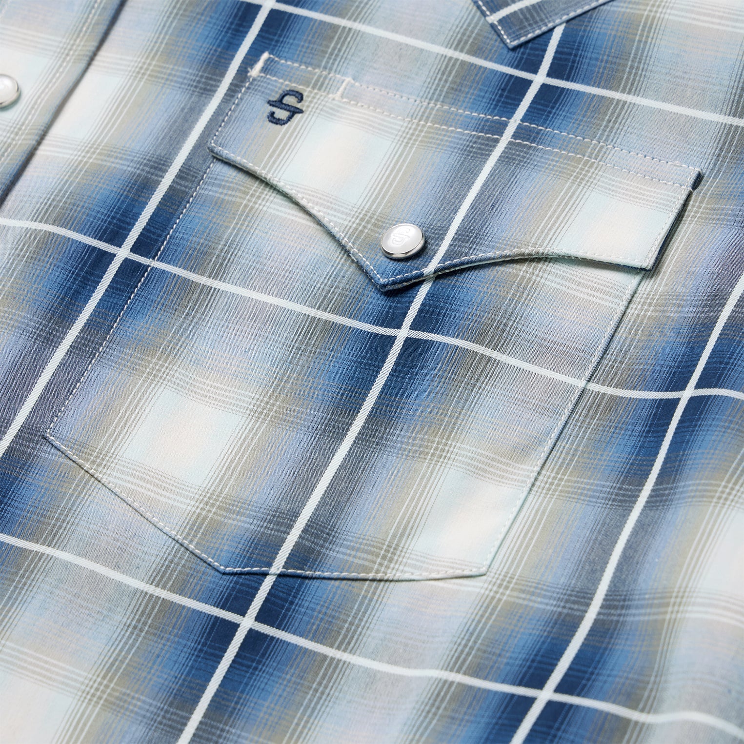 Crystal Plaid Western Shirt Blue | Stetson