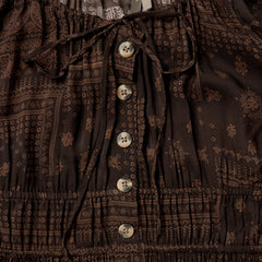 Patchwork Bandana Print Dress Brown | Stetson