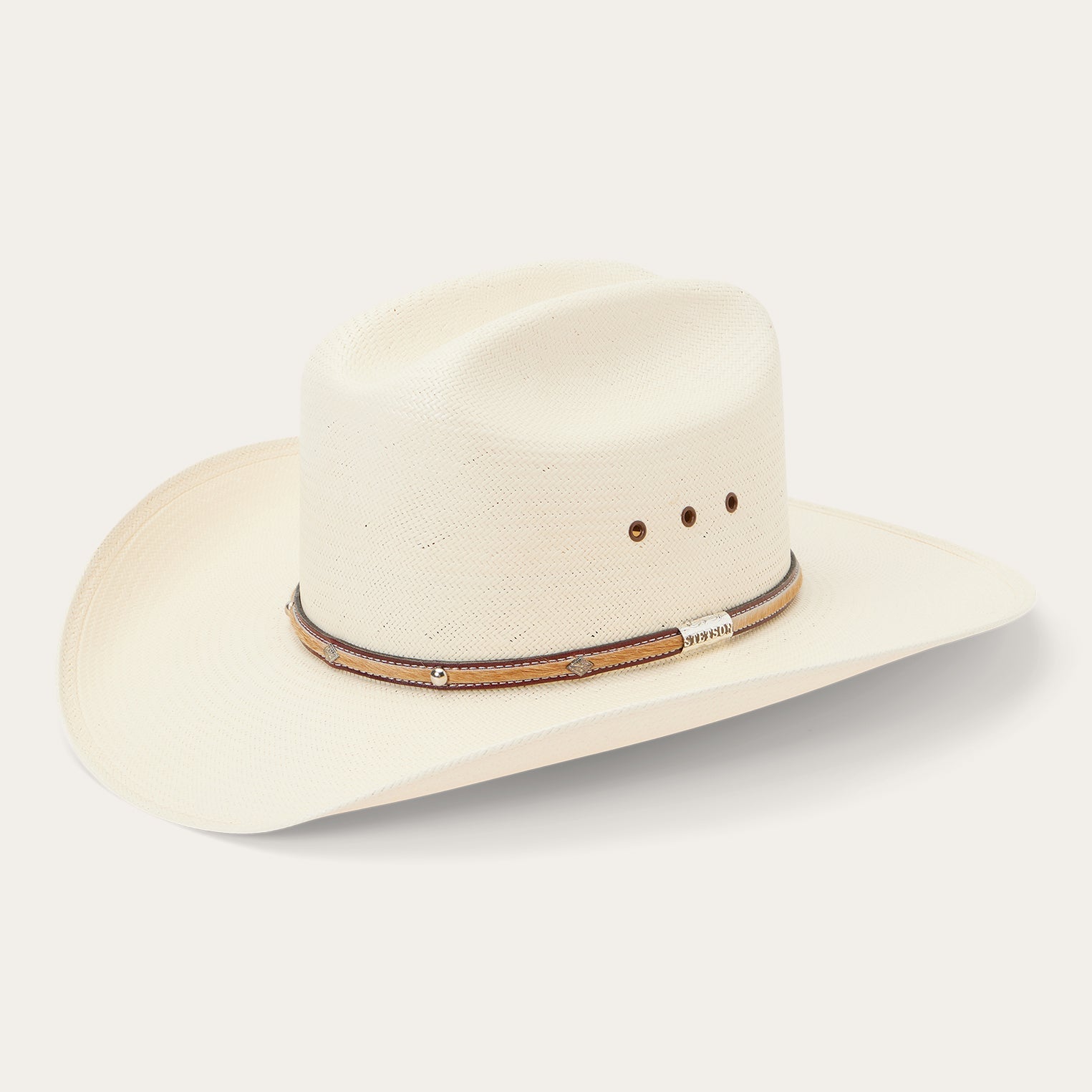 Angus 10X Straw Cowboy Hat Natural | Stetson