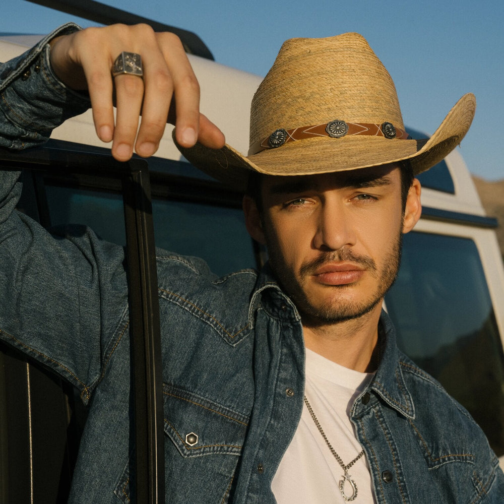 Cowhand Mexican Palm Cowboy Hat Toasted Palm | Stetson
