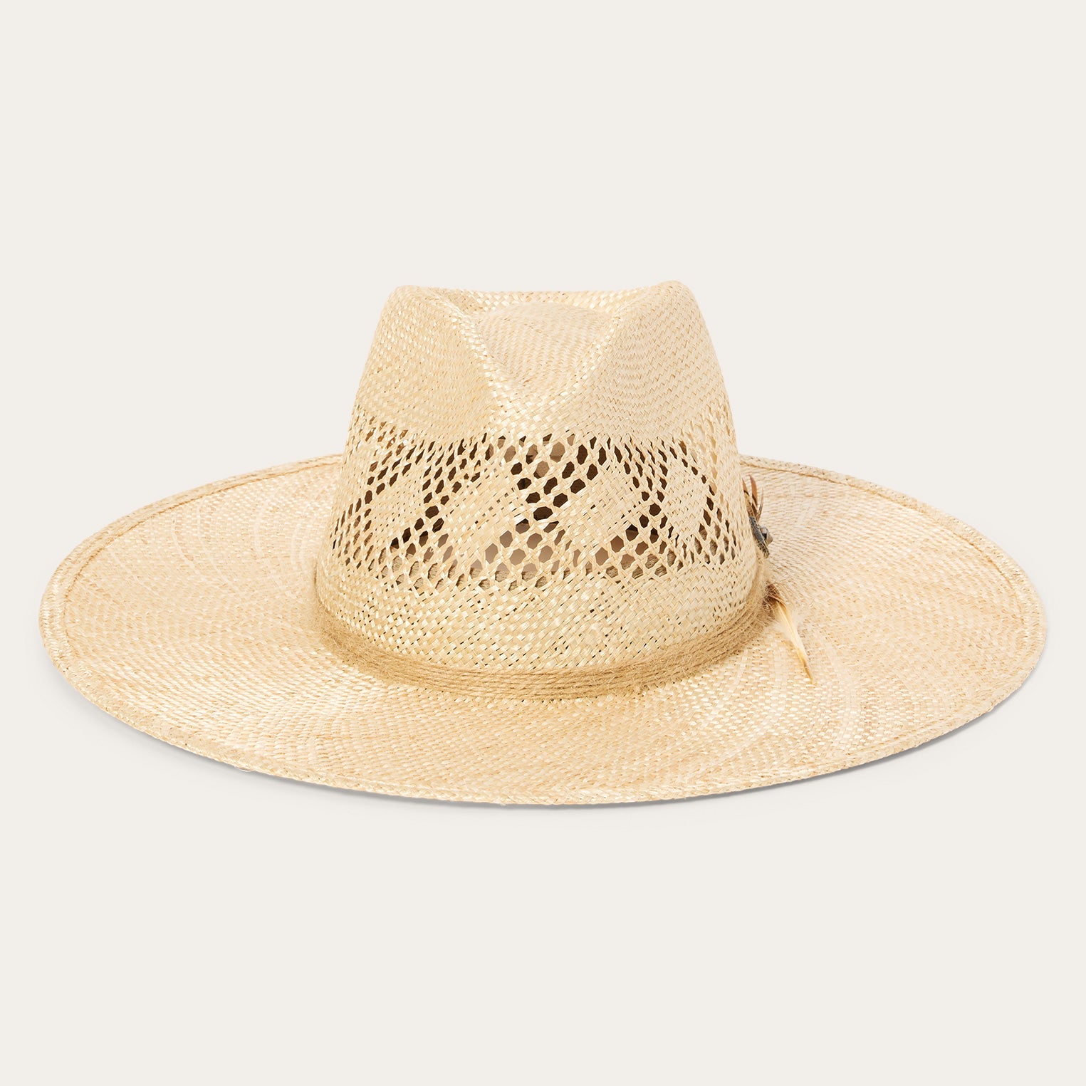 Chorus Straw Flat Brim Hat Natural | Stetson