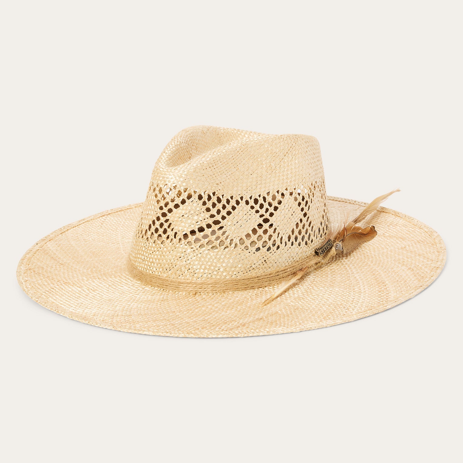 Chorus Straw Flat Brim Hat Natural | Stetson