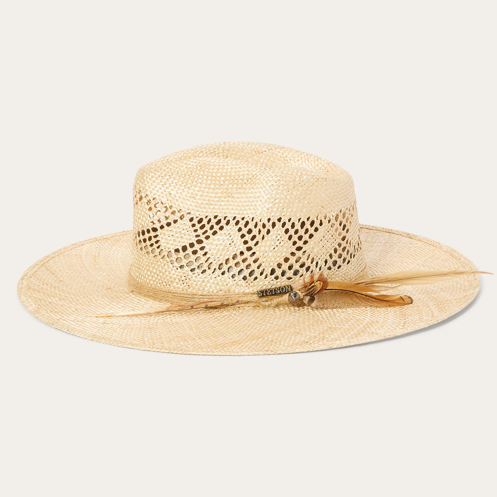 Chorus Straw Flat Brim Hat Natural | Stetson