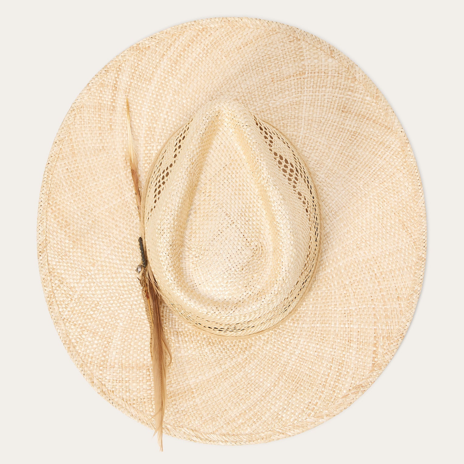 Chorus Straw Flat Brim Hat Natural | Stetson