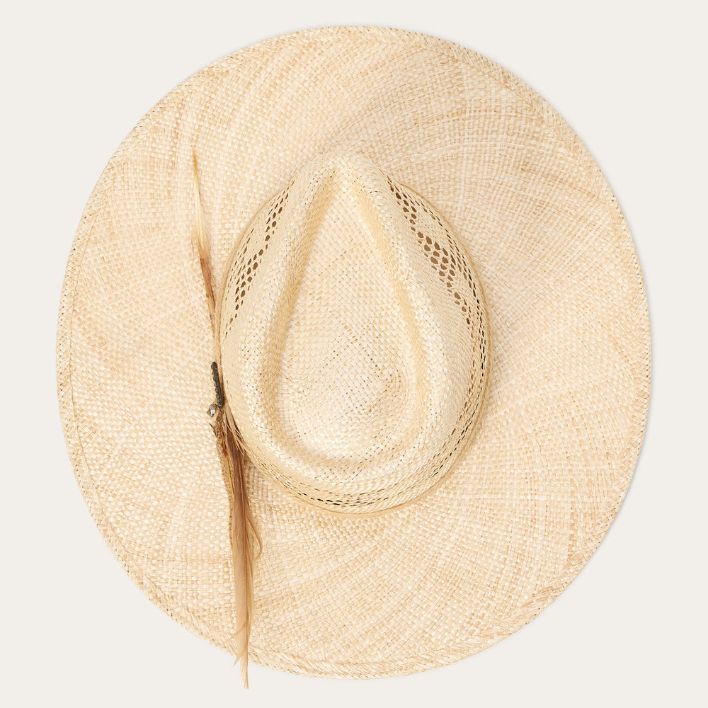 Chorus Straw Flat Brim Hat Natural | Stetson