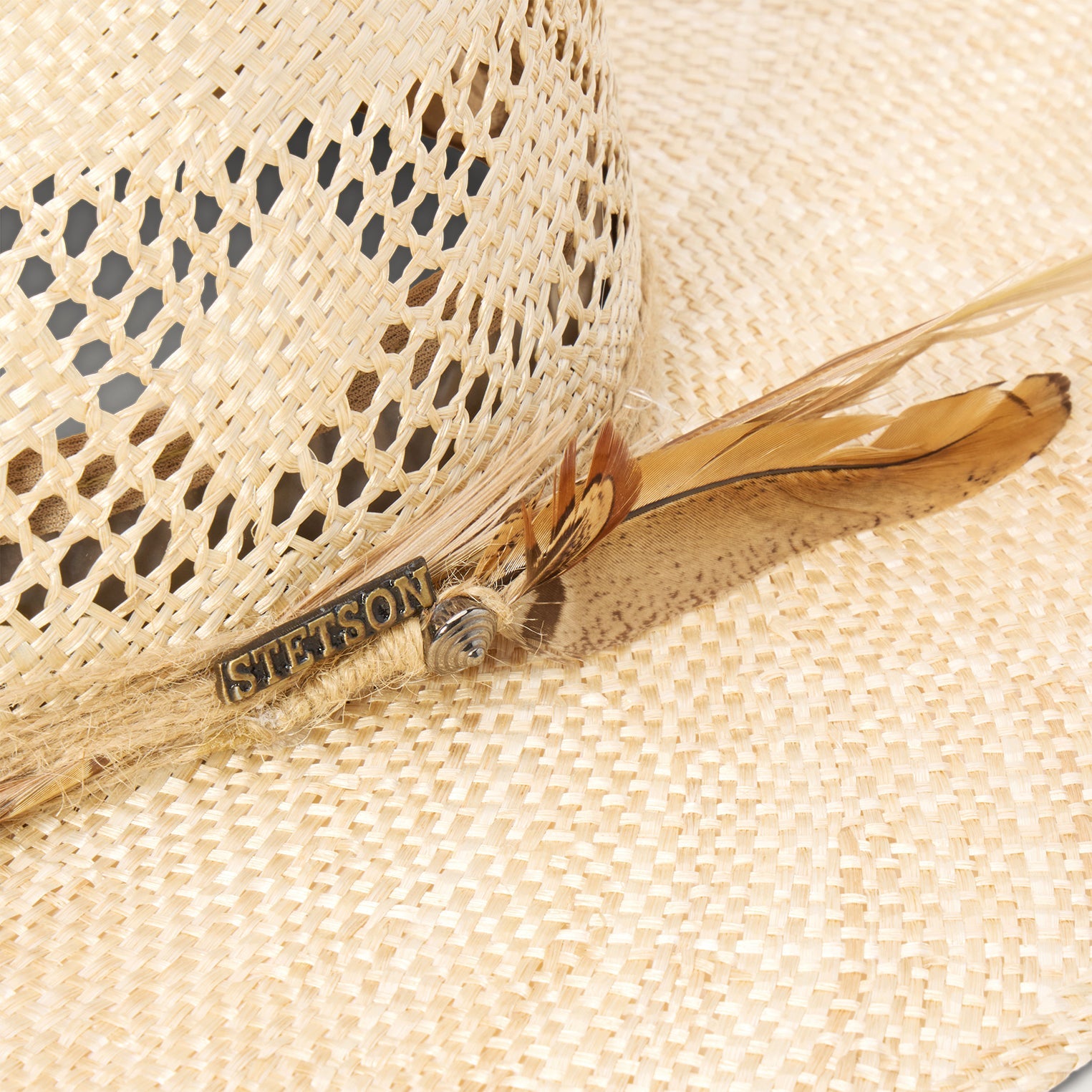 Chorus Straw Flat Brim Hat Natural | Stetson