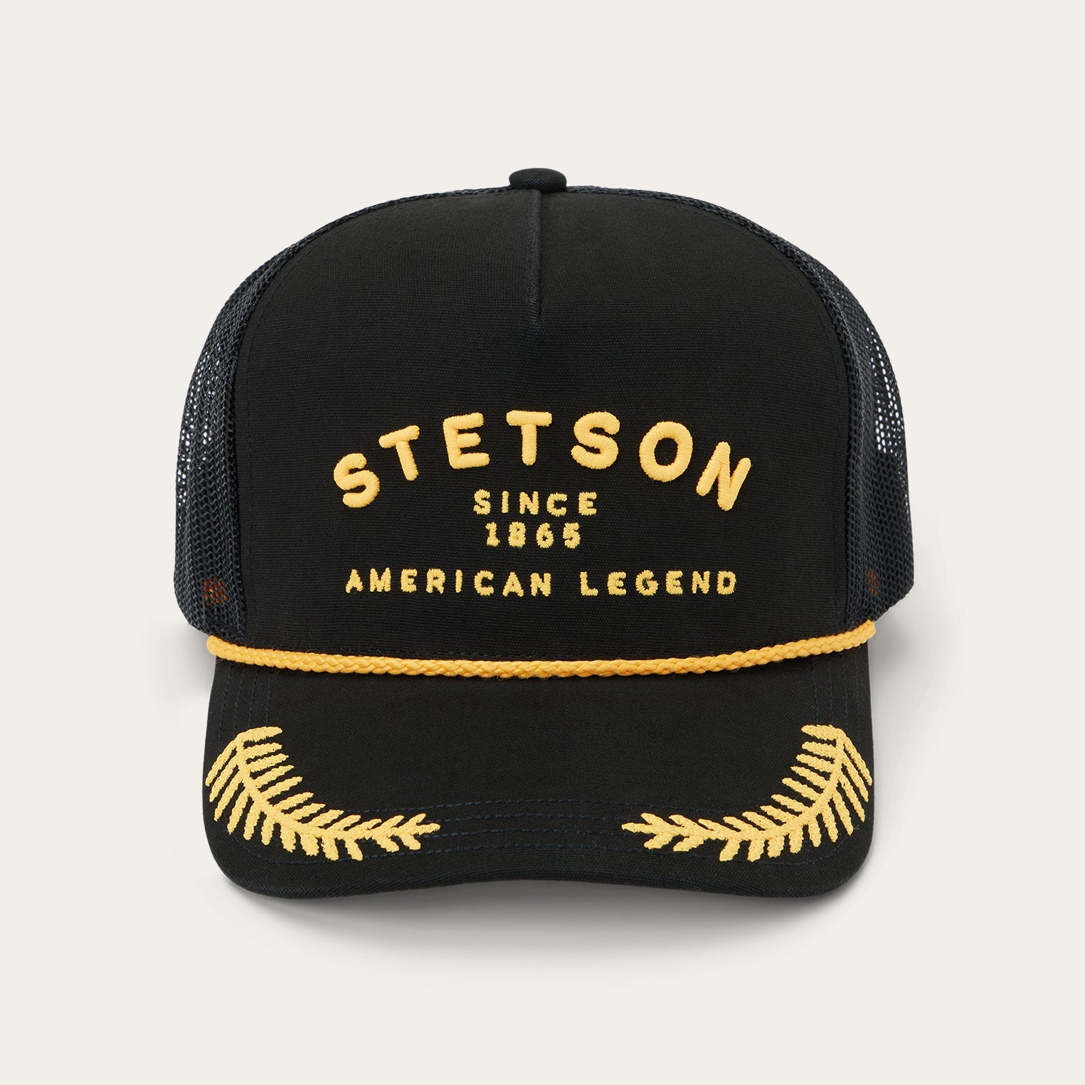 Captain Trucker Cap Black | Stetson