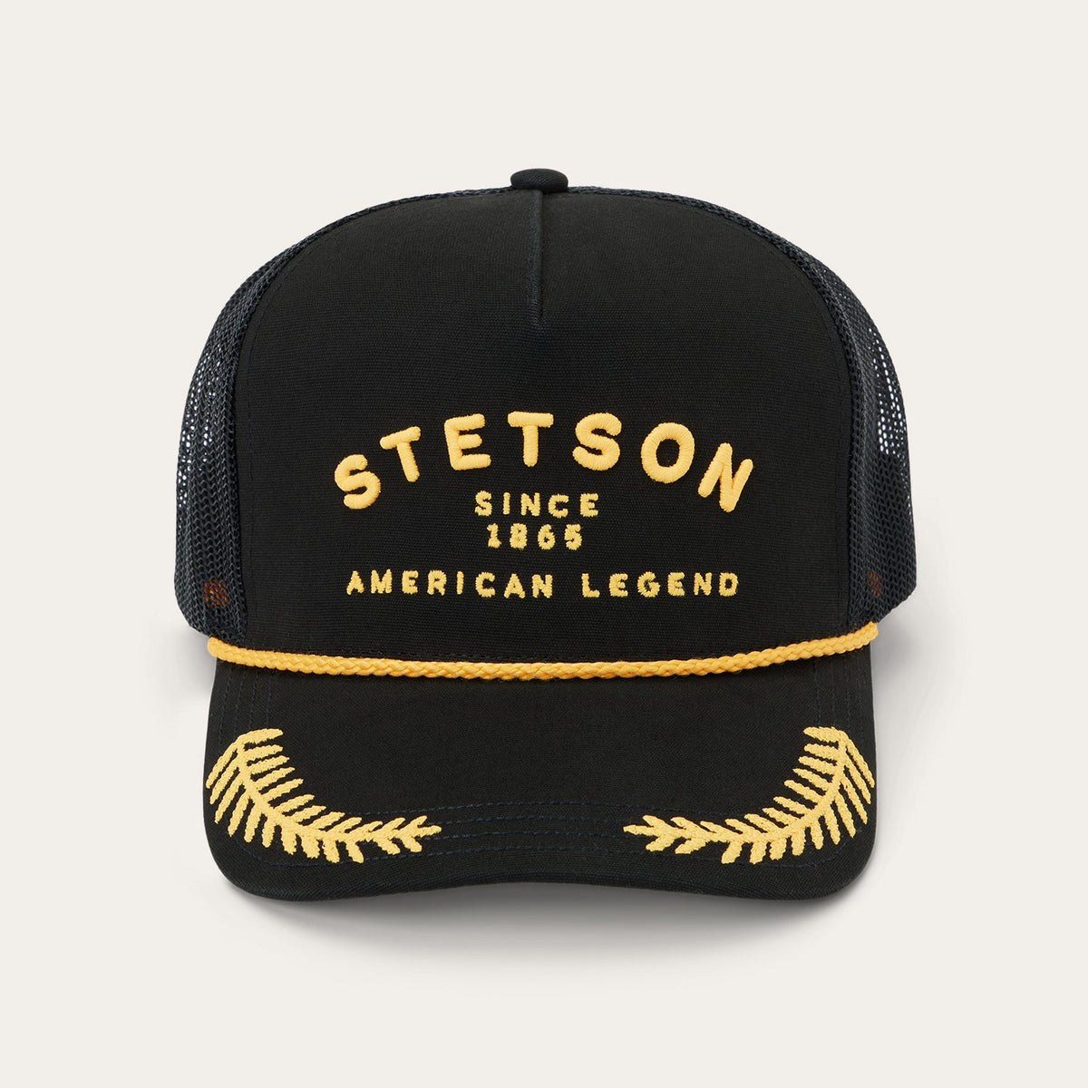 Captain Trucker Cap Black | Stetson