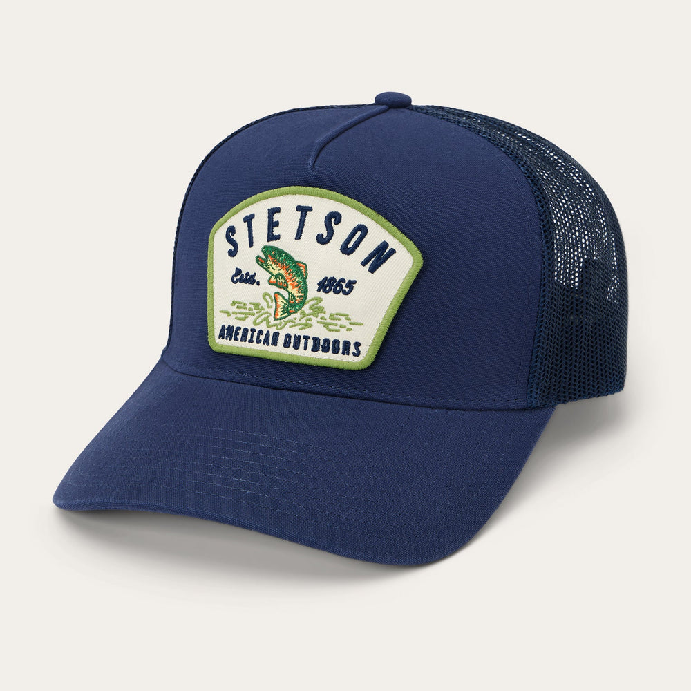 Fishing Patch Trucker Cap Navy | Stetson