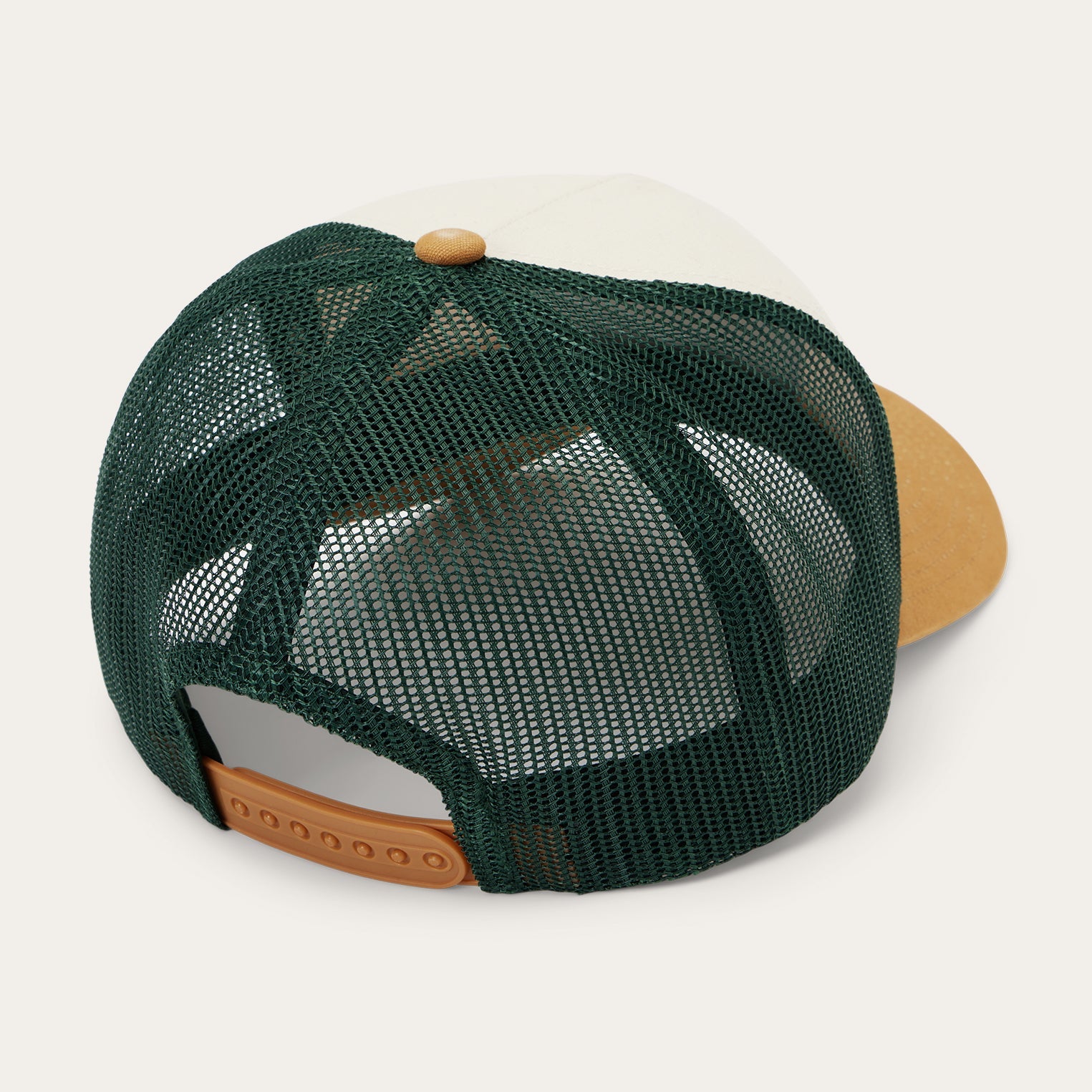 Fishing Patch Trucker Cap Off White / Tan / Green | Stetson