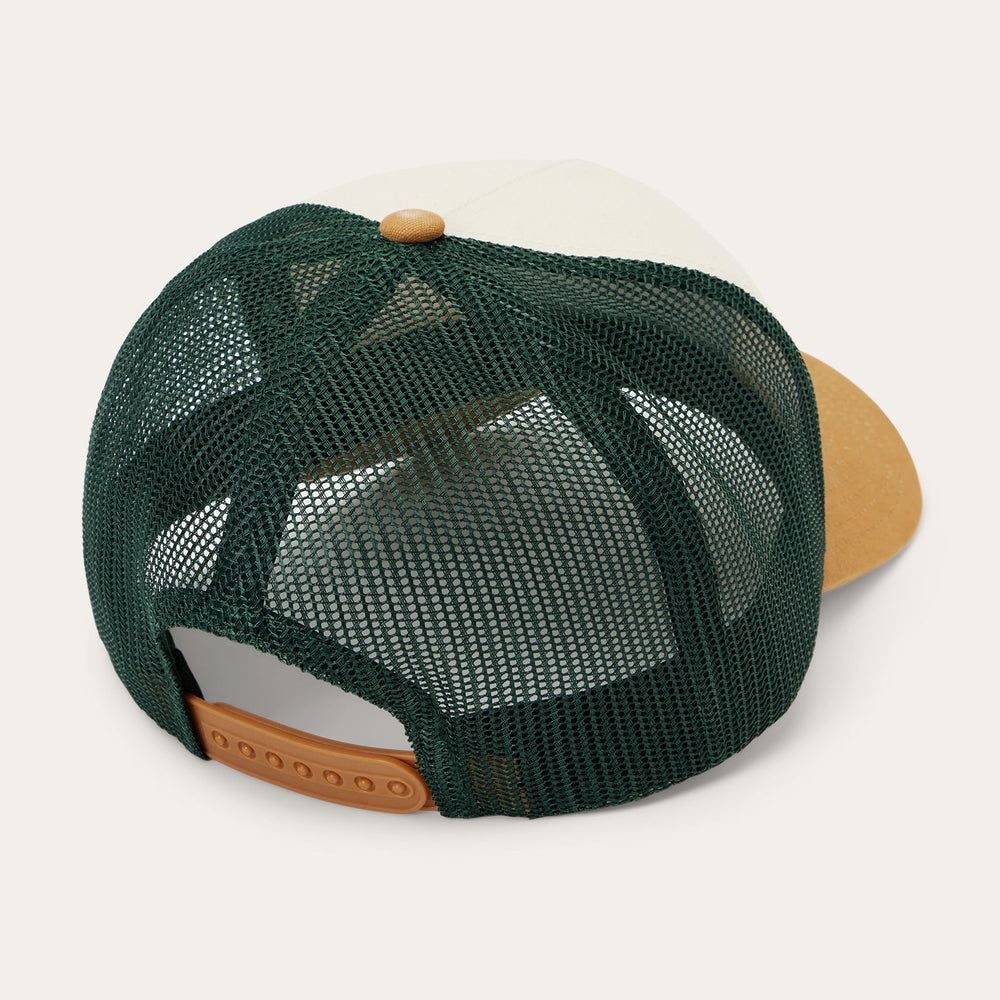 Fishing Patch Trucker Cap Off White / Tan / Green | Stetson