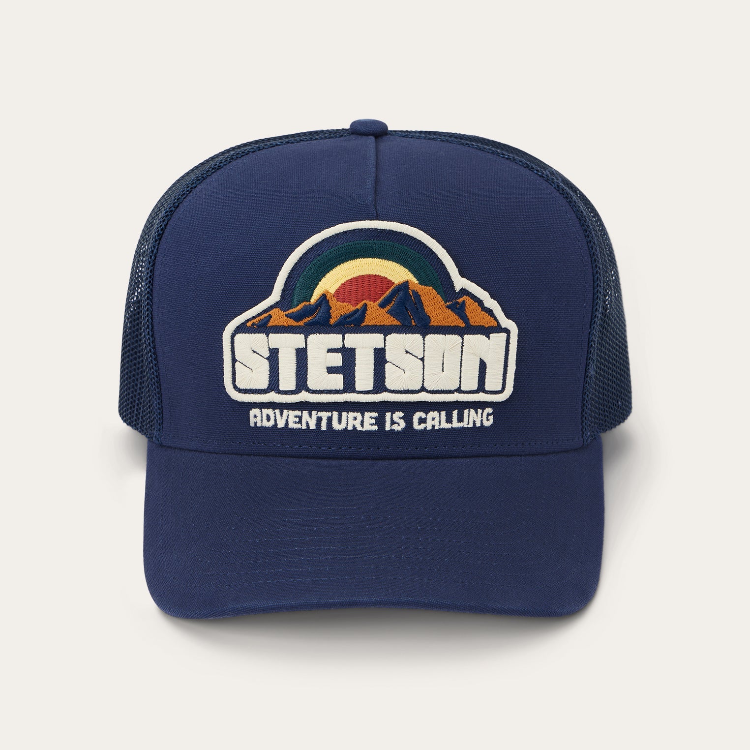 Mountain Sunset Trucker Cap Navy | Stetson